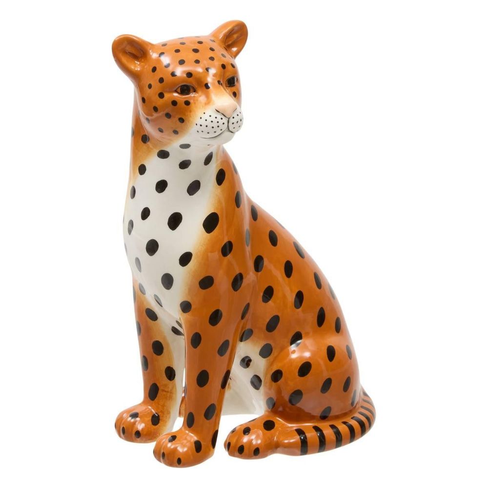 Statuette léopard en dolomite 