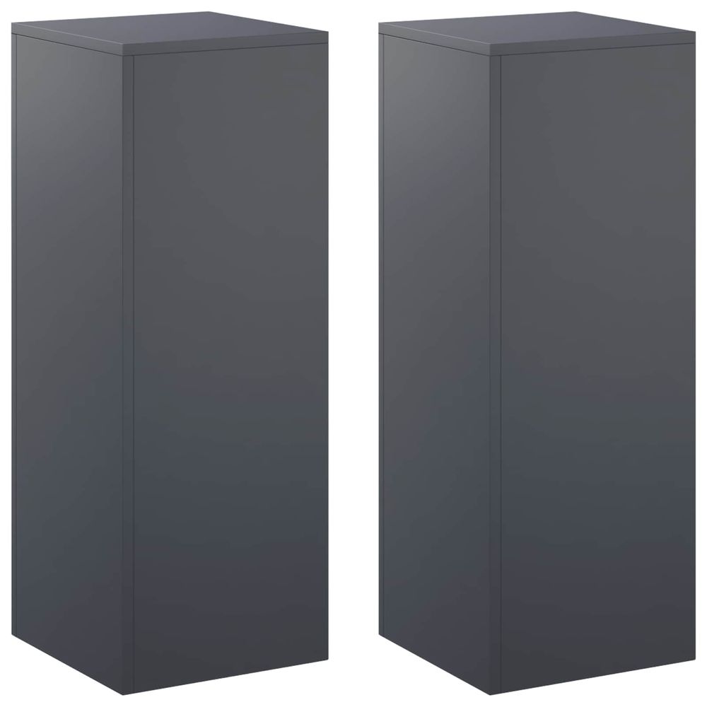 Support de plante 2 pcs anthracite 30 x 30 x 80 cm