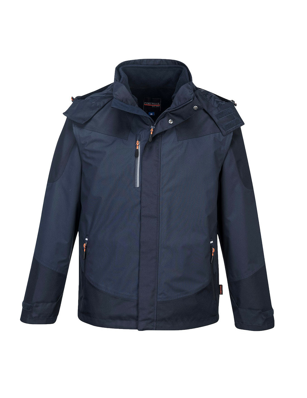 Parka 3 en 1 radial couleur : marine foncé taille xxxl - portwest