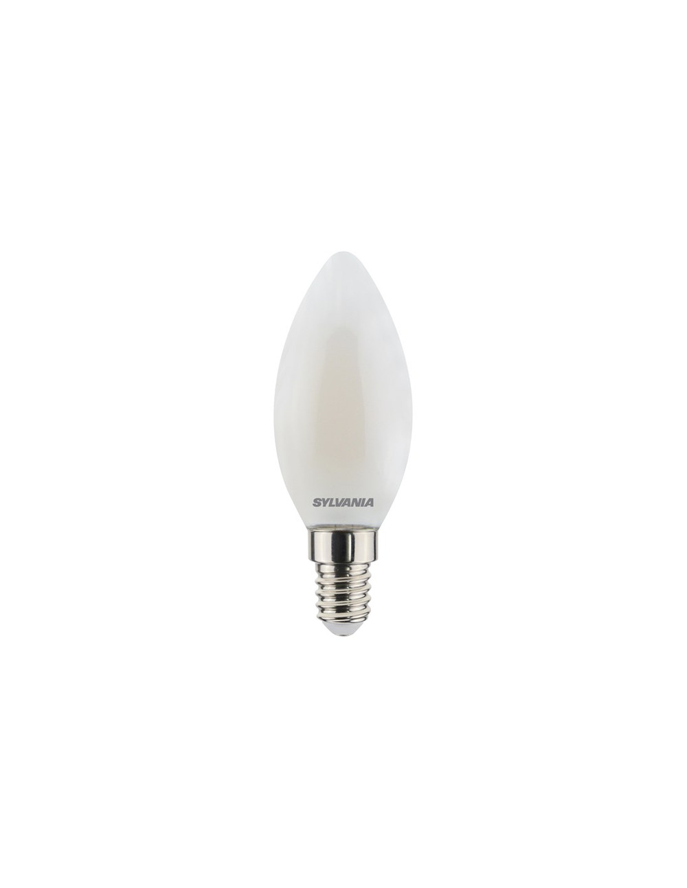 Ampoule led flamme dépolie blanc chaud e14 - sylvania