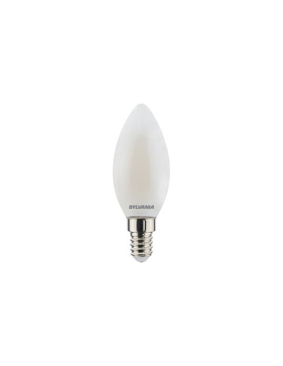 Ampoule led flamme dépolie blanc chaud e14 - sylvania