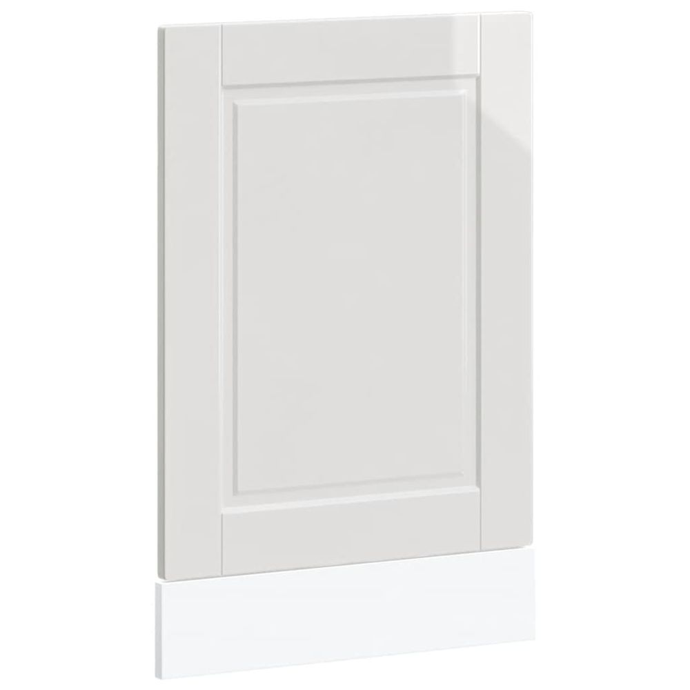 Panneau de lave-vaisselle porto blanc brillant 45x1,5x57 cm