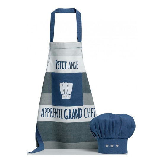 Lot composé tablier de cuisine et toque petit ange