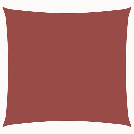 Voile de parasol tissu oxford carré 7x7 m terre cuite