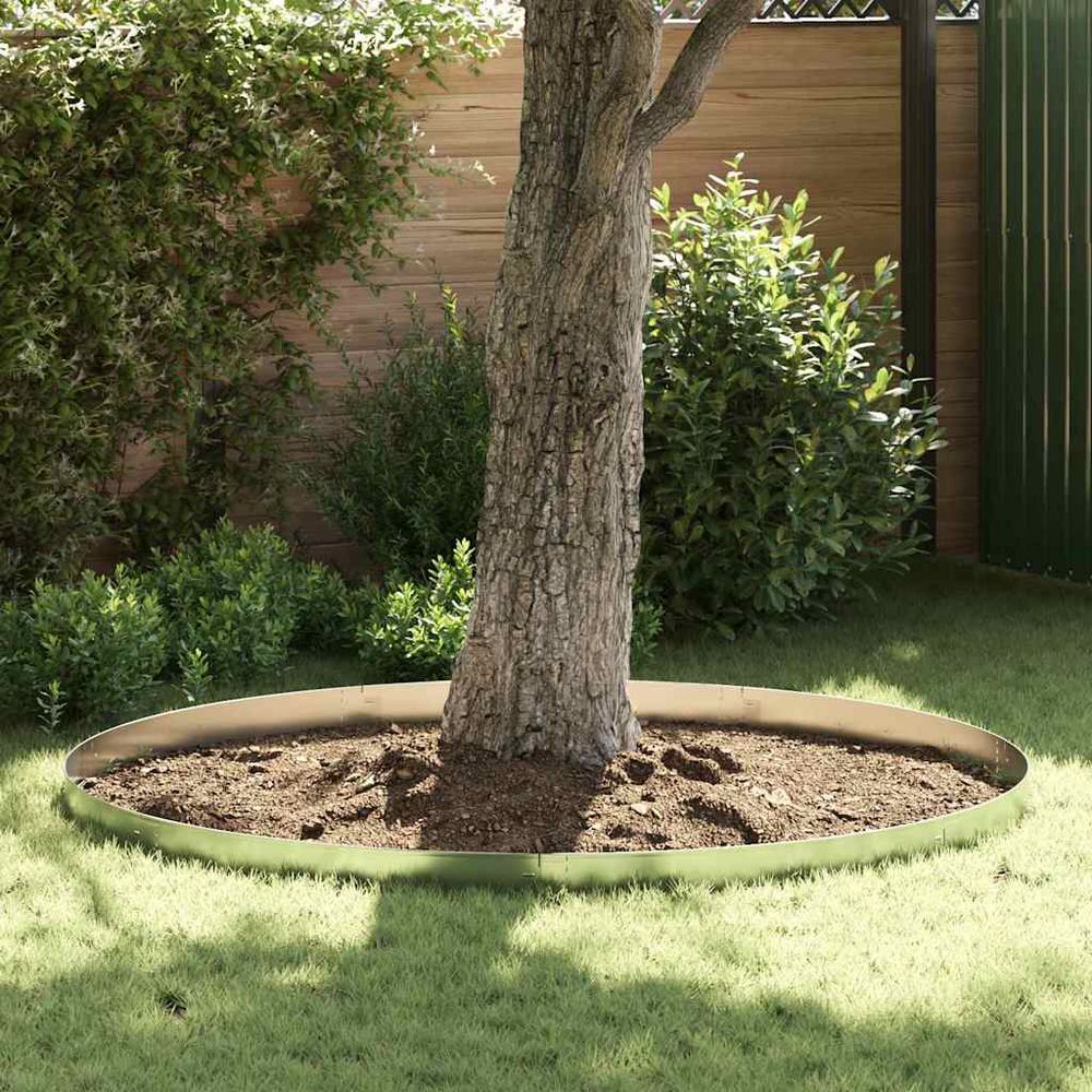 Clôture pelouse acier galvanisé jardin cour séparation décorative 1pc 100x14cm argent