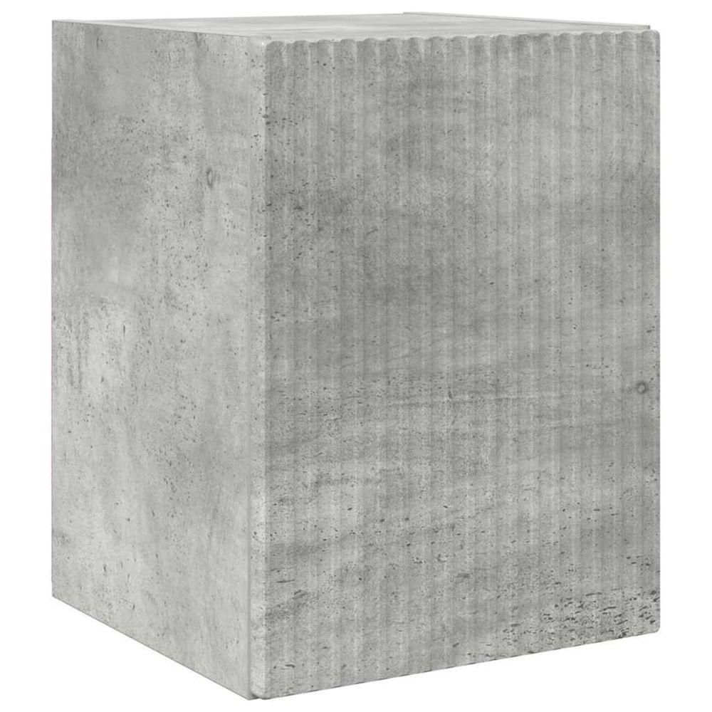 Meuble tv mural 30 x 31 x 40 cm gris béton bois d'ingénierie