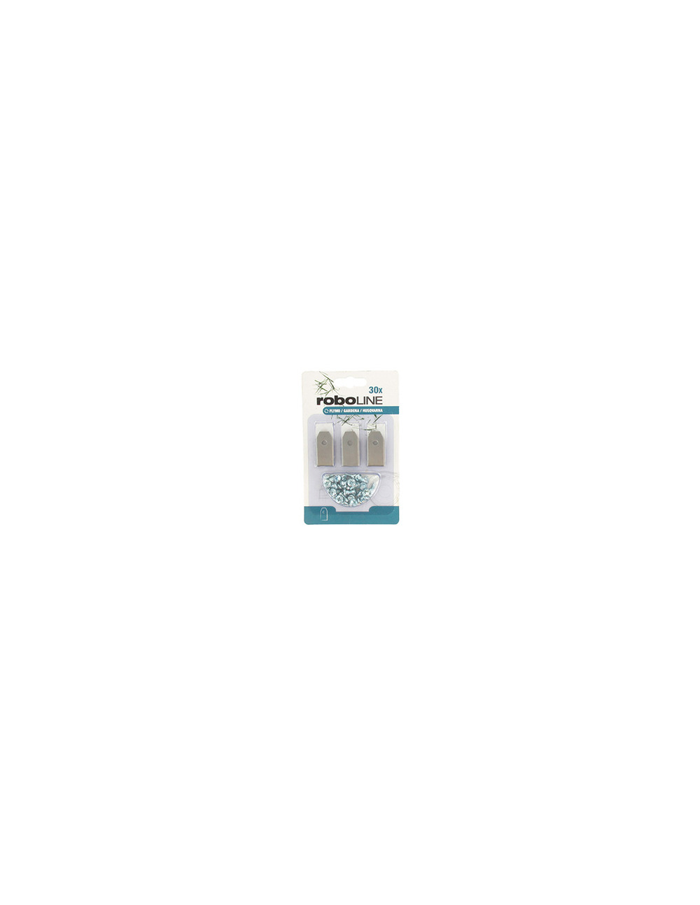 Blister de 30 lames pour robots flymo - gardena - husqvarna modèles 1200r, r38li, r40li, r45li, r50li, r70li, r80li, r160, silen