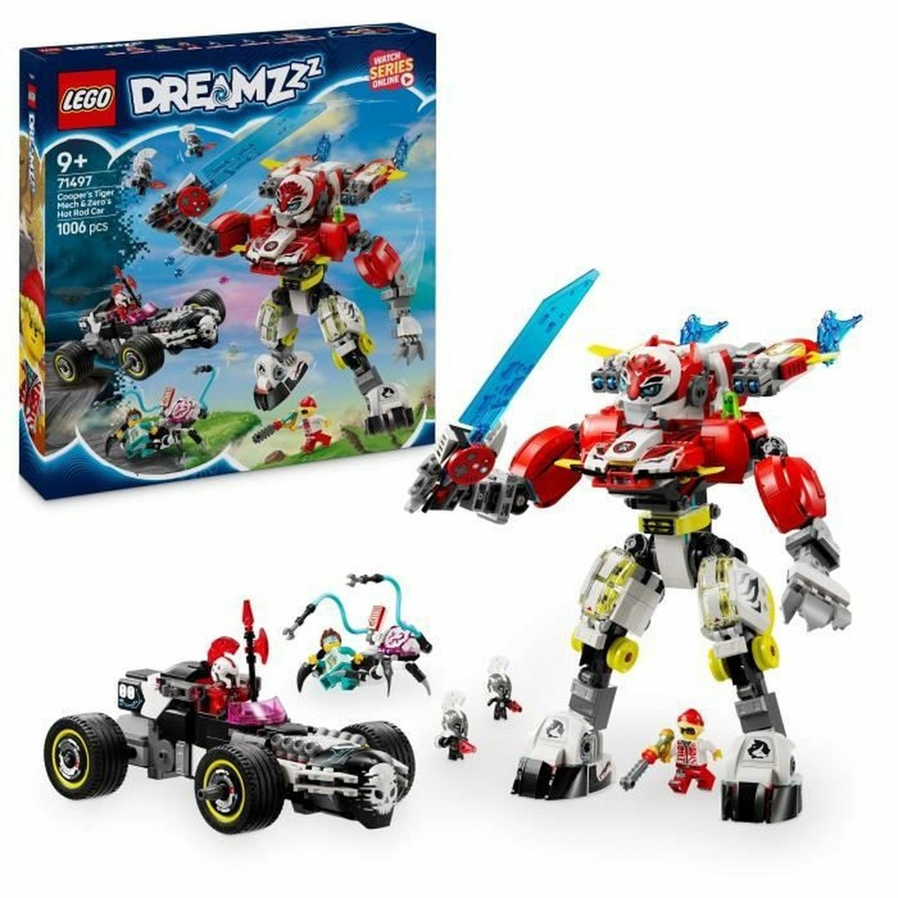 Lego dreamzzz robot-tigre de cooper et bolide de zero