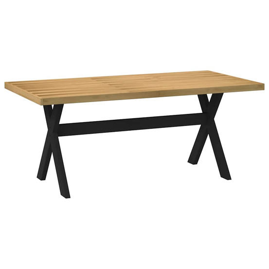 Table à manger noain pieds en forme de x 180x90x75cm massif pin