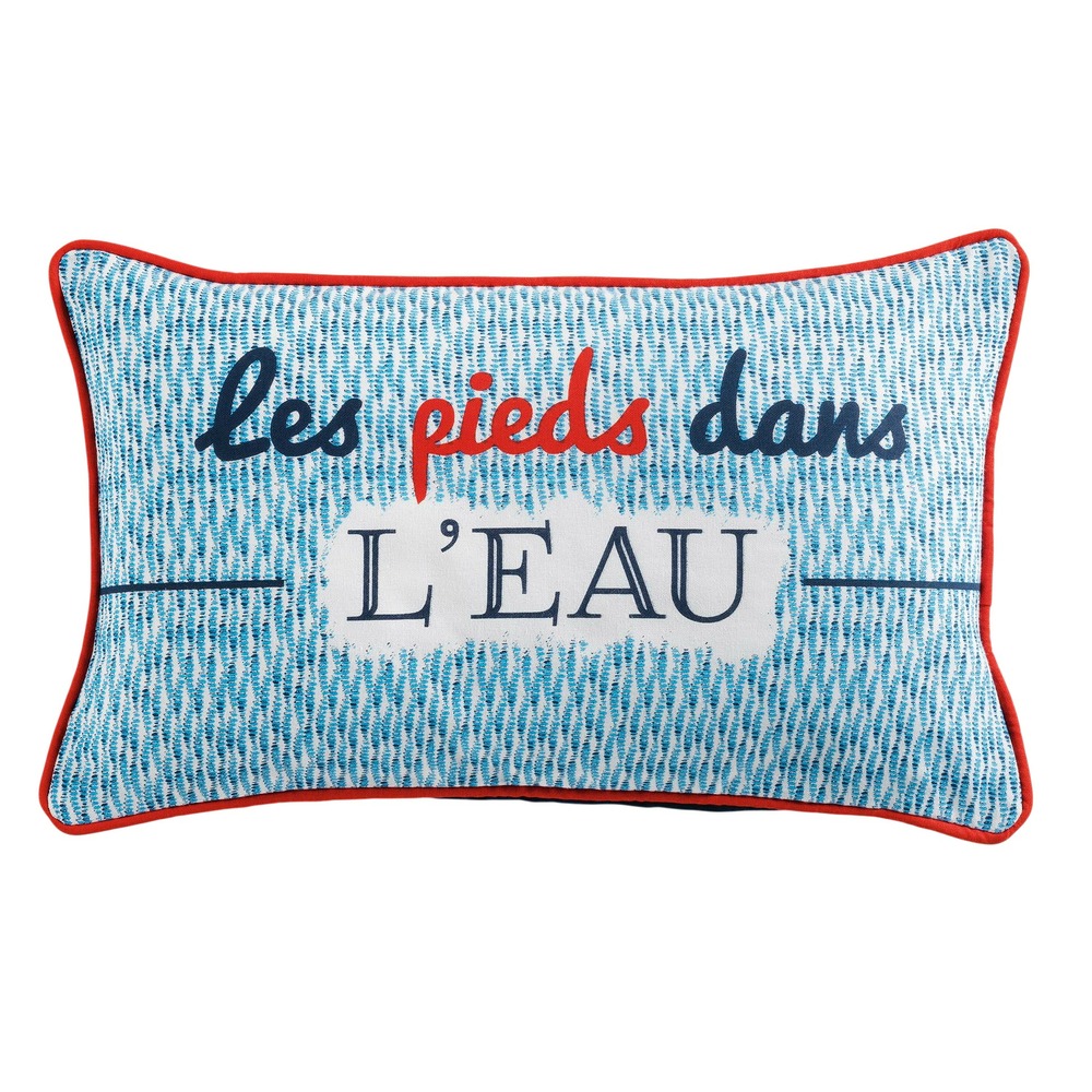 Coussin dehousable les pieds dans l eau