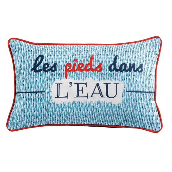 Coussin dehousable les pieds dans l eau