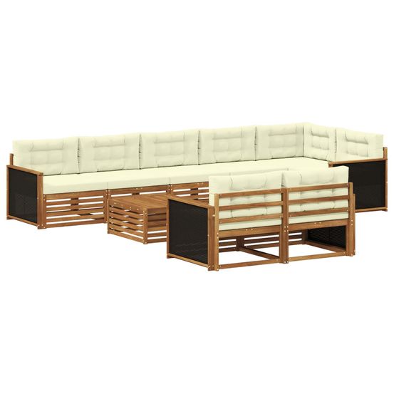 Ensemble de canapés d'extérieur 9 pc