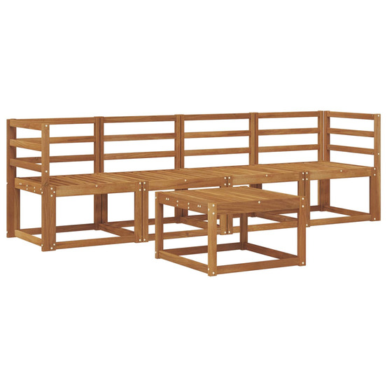 Ensemble de canapés d'extérieur 5 pcs naturel