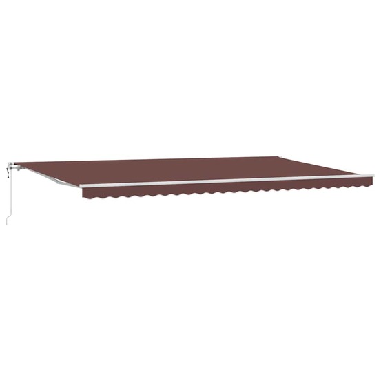 Auvent rétractable automatique marron 600x300 cm