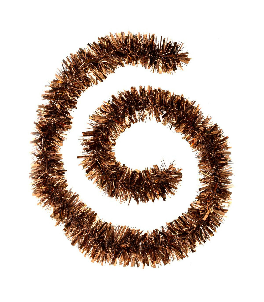 Guirlande de noël large 10 cm mixte brillant et mat longueur 2 mètres