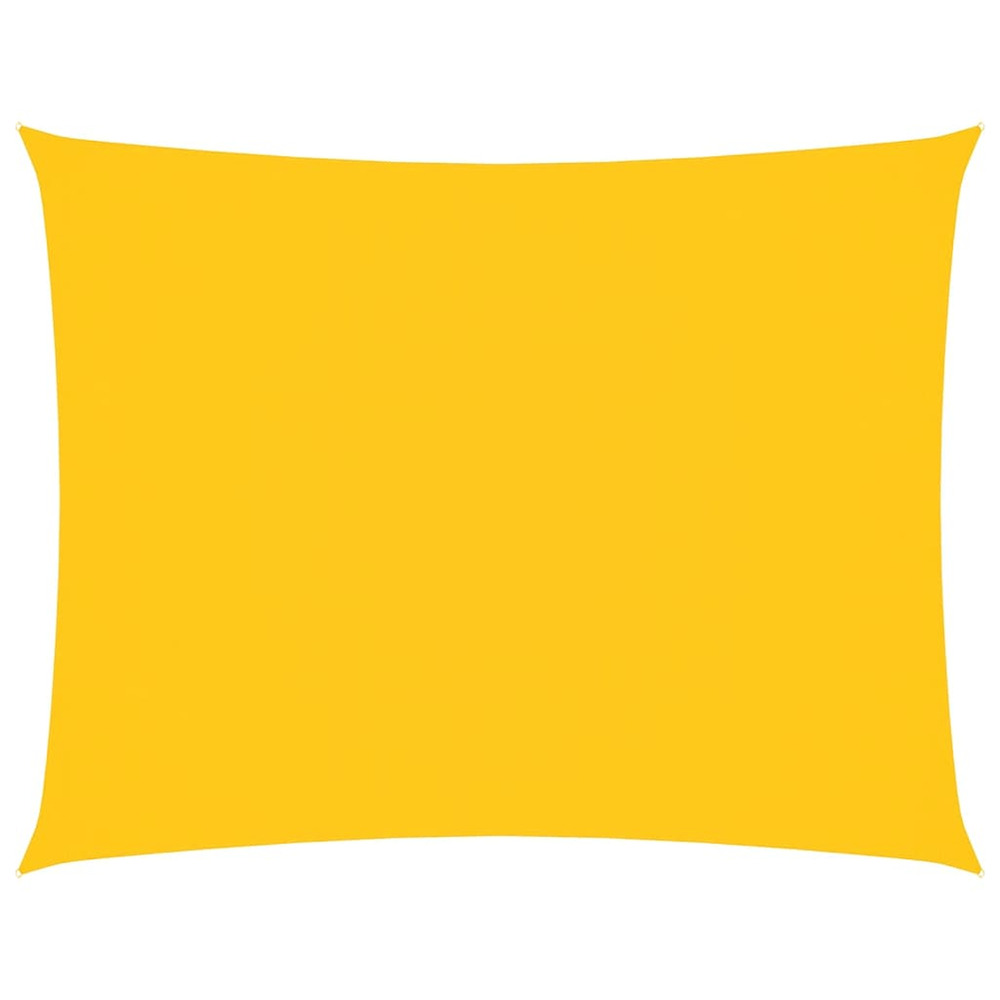 Voile de parasol tissu oxford rectangulaire 3,5x5 m jaune
