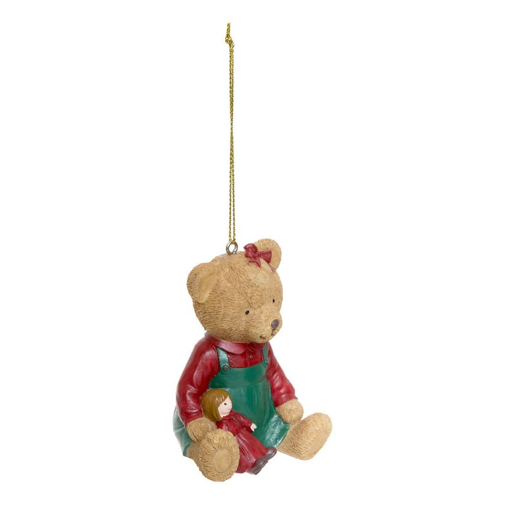 Suspension de sapin ourson jouet en résine 8 cm