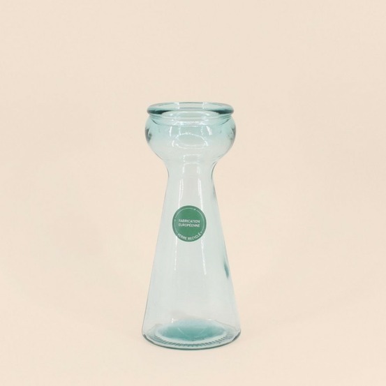 Chandelier conique en verre recyclé 30cm