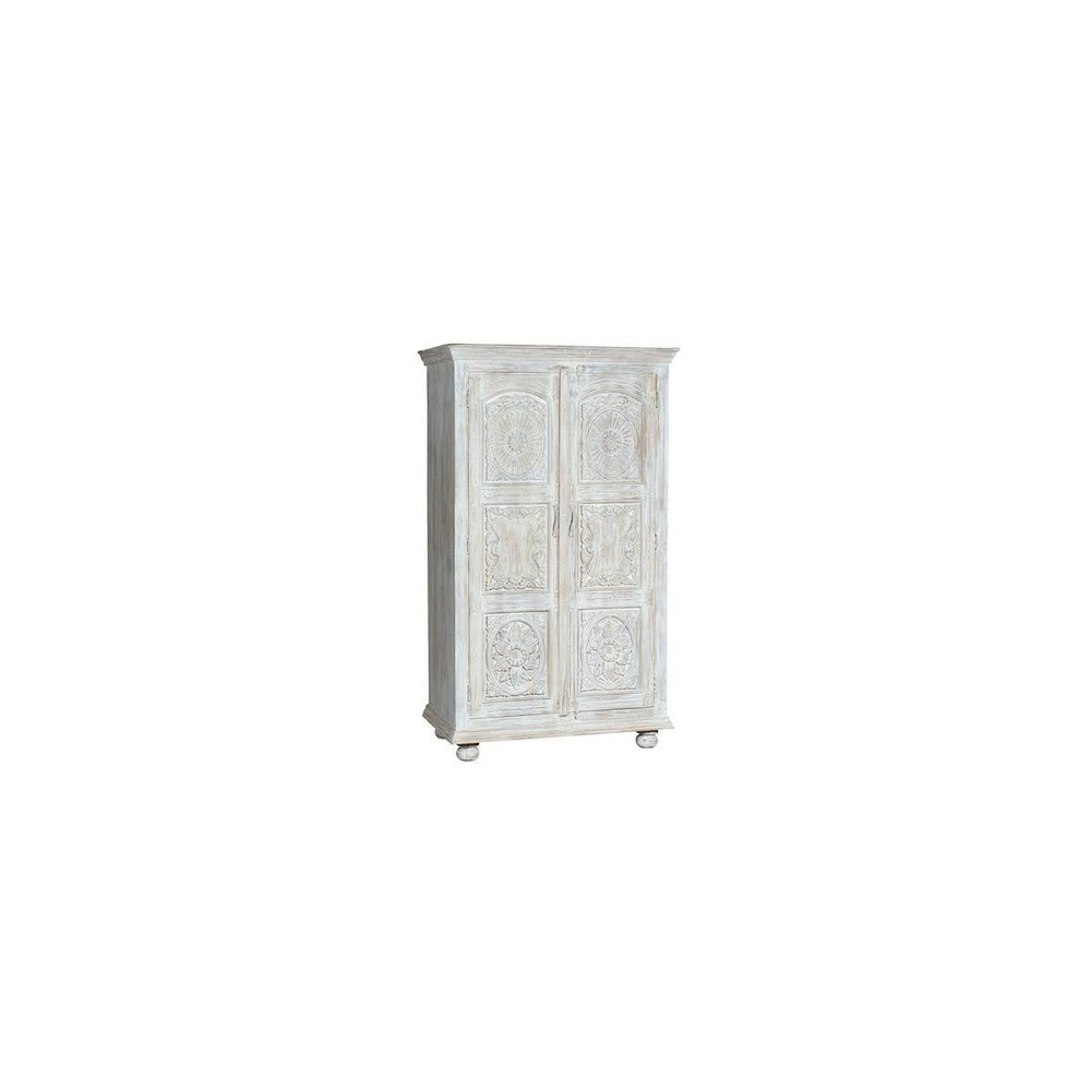 Armoire bois blanc - amarilise décoration d'autrefois