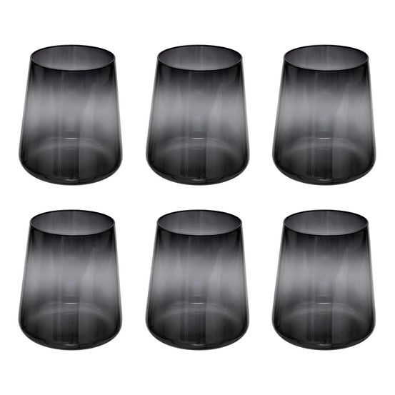 Lot de 6 verres bas trapèze