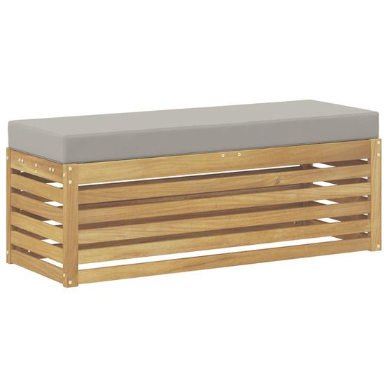 Banc de jardin bois d'acacia massif blanc