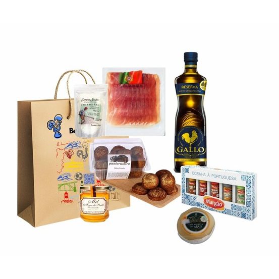Panier gourmand - 7 produits authentique - cozinhar à portuguesa