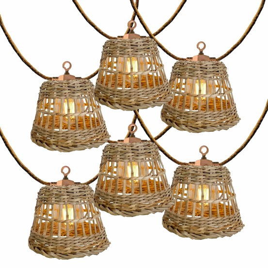 Guirlande solaire samoa hybrid 20 ampoules 13m