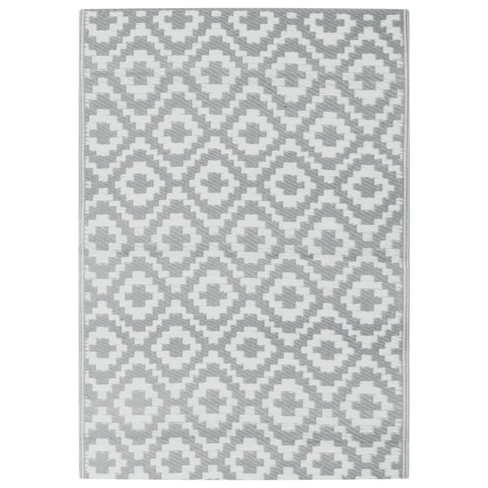 Tapis d'extérieur arakil gris 140 x 200 cm pp