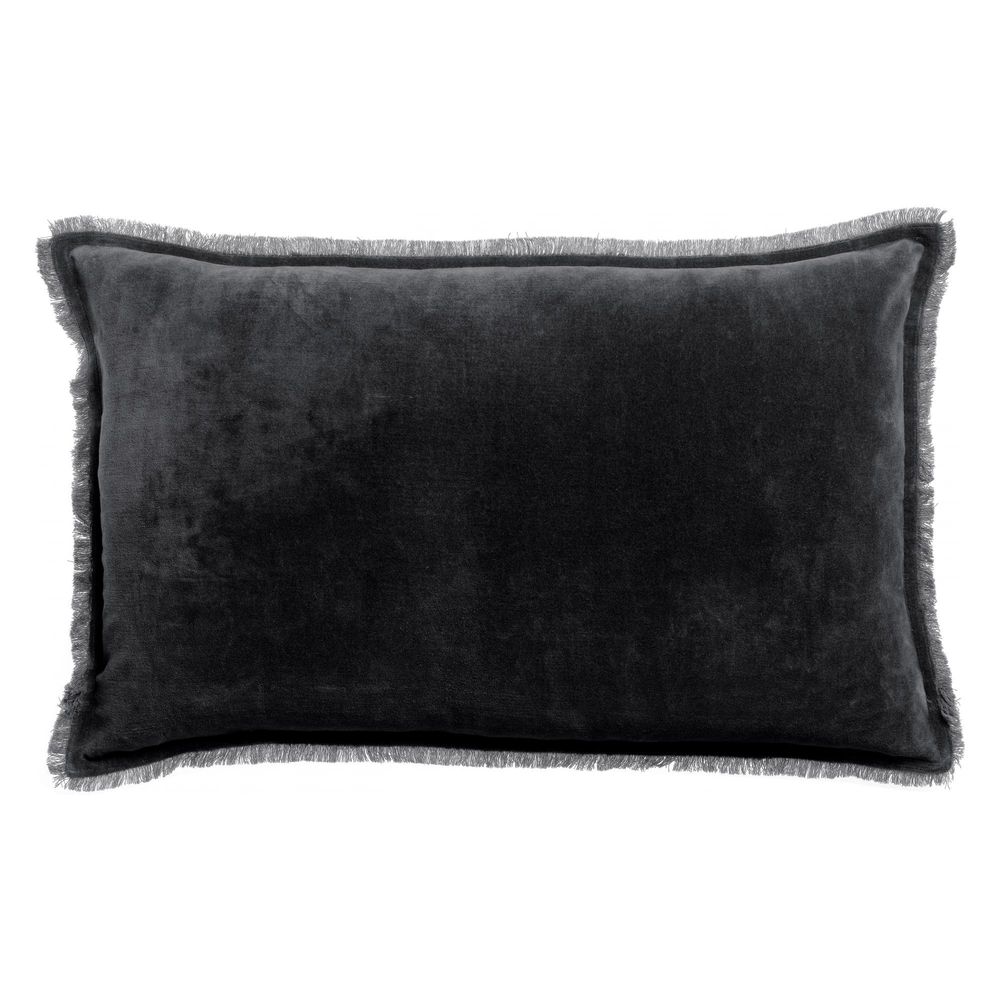 Coussin uni fara caviar 40 x 65 cm