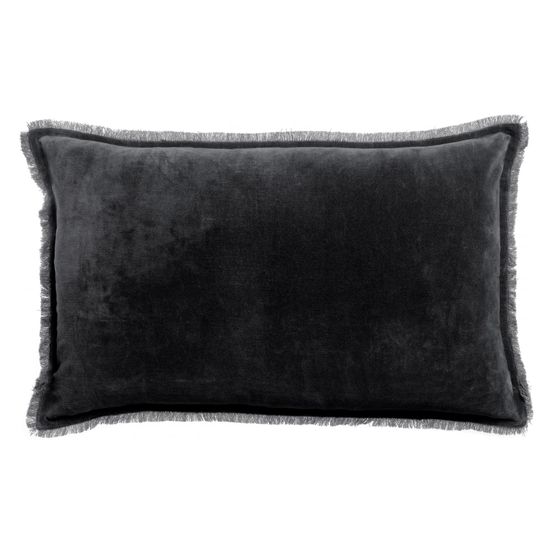 Coussin uni fara caviar 40 x 65 cm