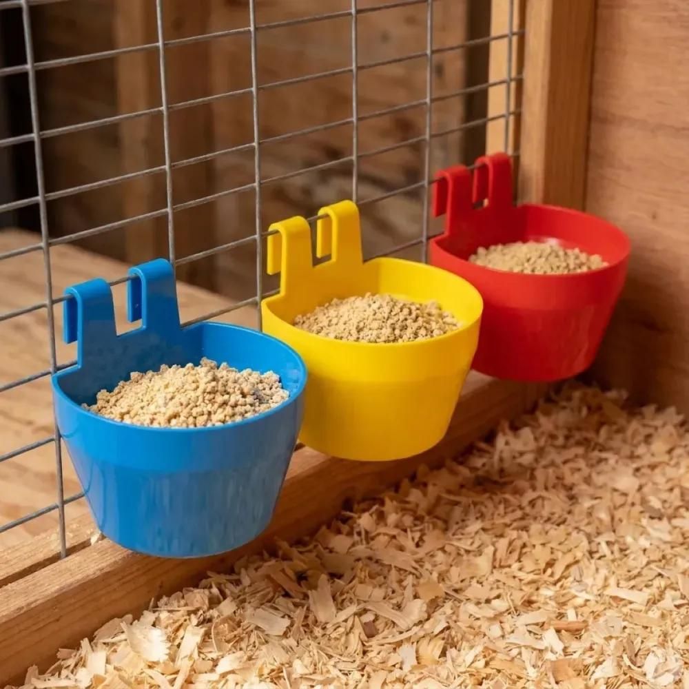 Mangeoire de cage plastique cup 190 ml lot de 10