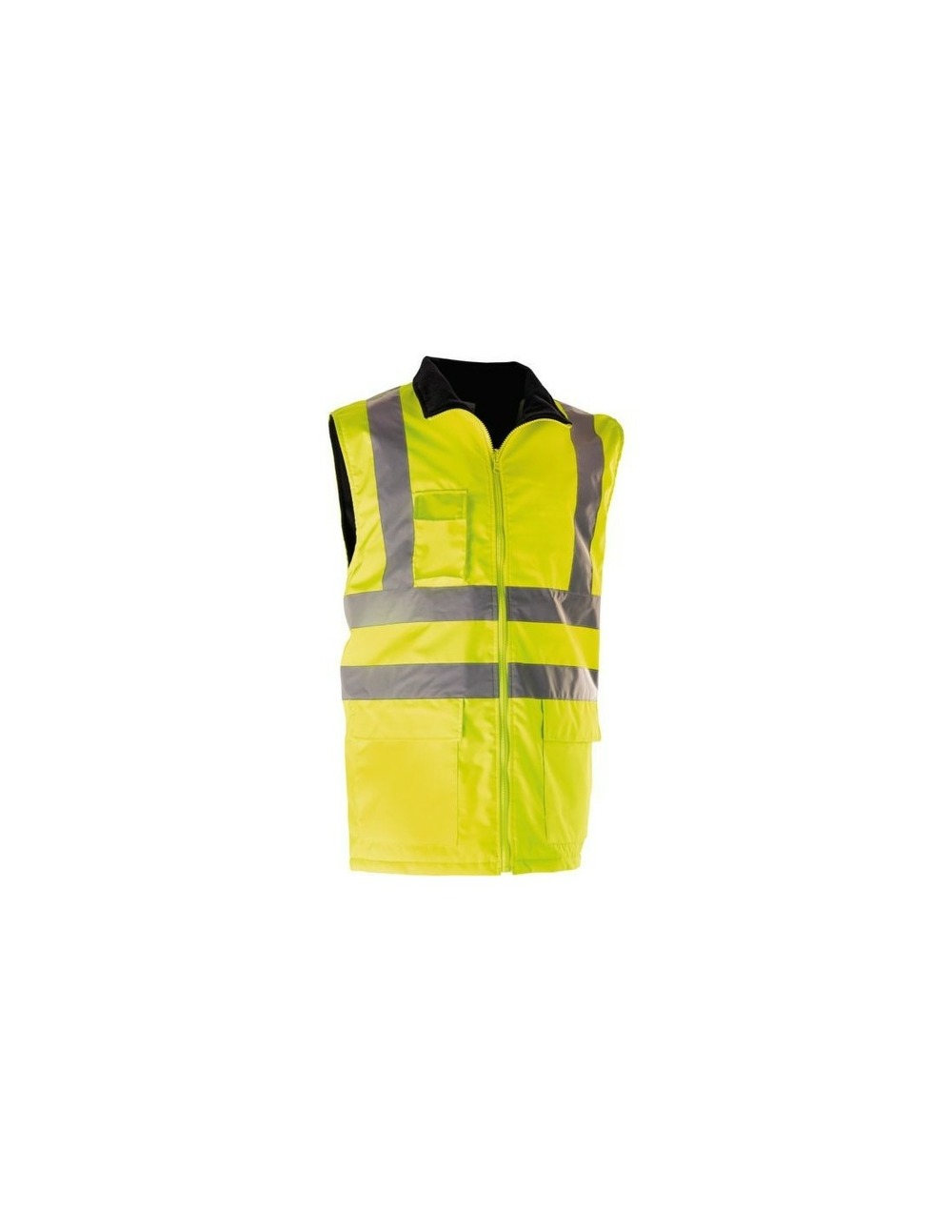 Gilet matelasse hivi doublure polaire orange fluo taille 4ou xl
