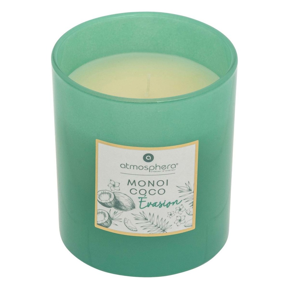 Bougie parfumée maël 190g pot verre monoï coco