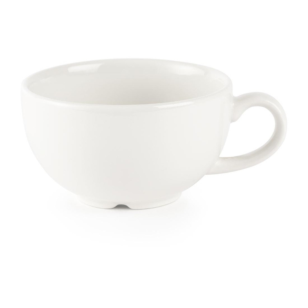 Tasses à cappuccino blanches unies churchill 340ml - lot de 24