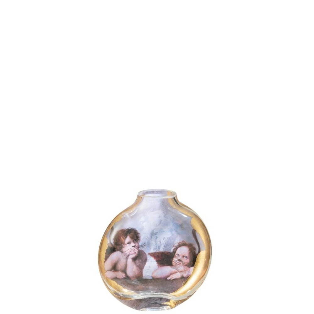 Vase les chartistes en céramique multicolore 14.5x4x15 cm