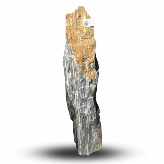 Monolithe décoratif de jardin en marbre & quartz zebra nat col 89cm