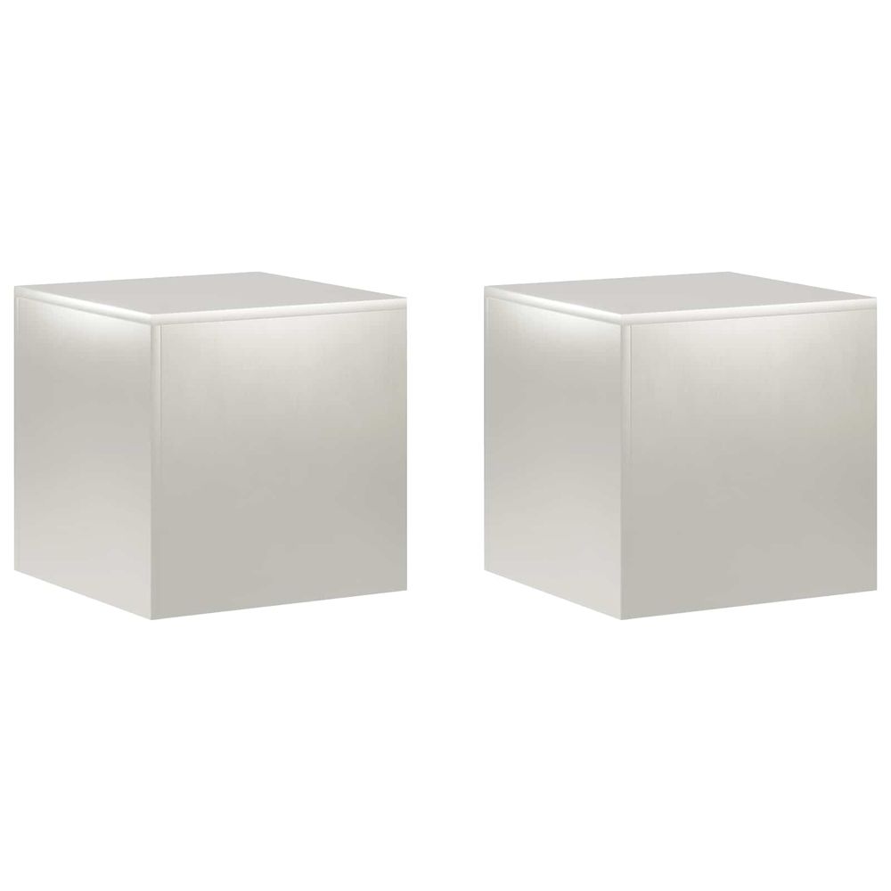 Support de plante 2 pcs argenté 40 x 40 x 40 cm acier