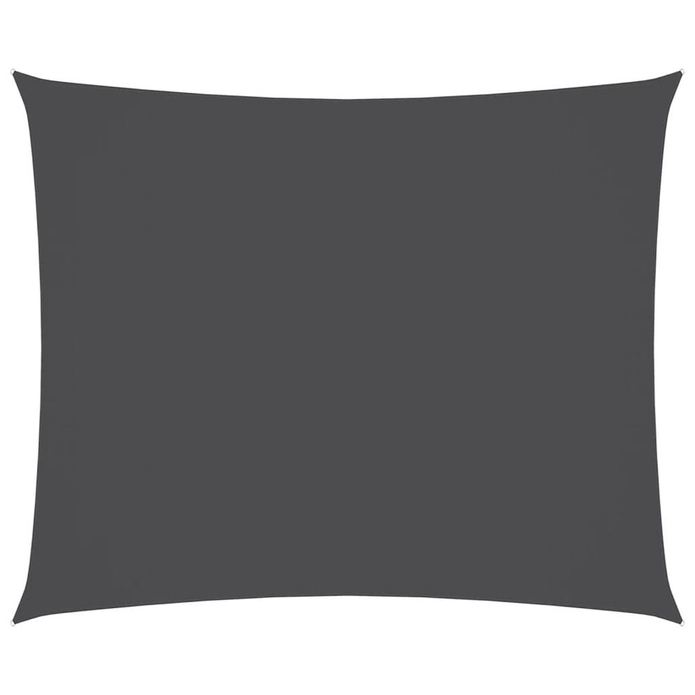 Voile de parasol tissu oxford rectangulaire 2,5x3,5m anthracite