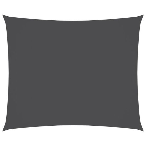 Voile de parasol tissu oxford rectangulaire 2,5x3,5m anthracite