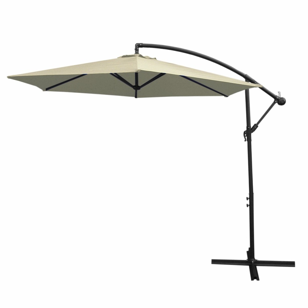 Parasol cantilever crème 3m x 3m x 2. 5m