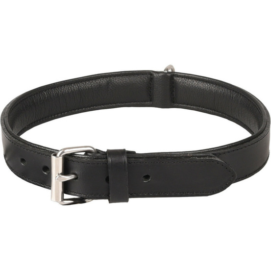 Collier cuir xxl 52-61 cm arizona noir pour chien.
