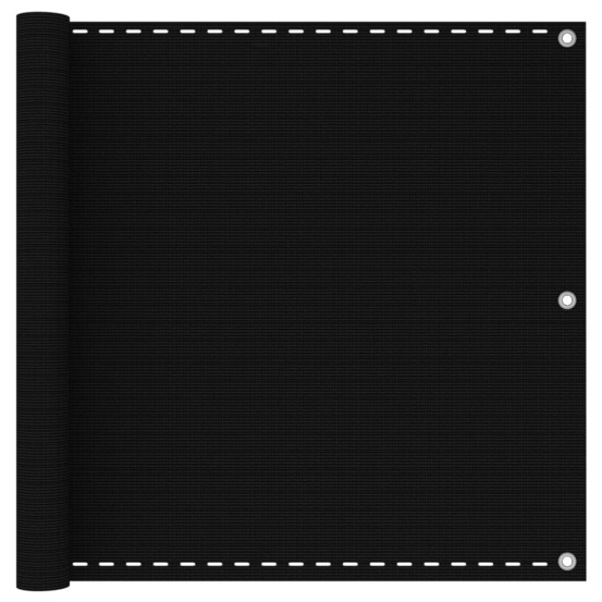 Écran de balcon brise pare vue protection confidentialité 90 x 300 cm pehd noir