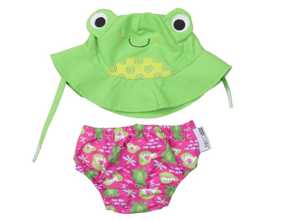 Maillot et chapeau grenouille (3-6m)