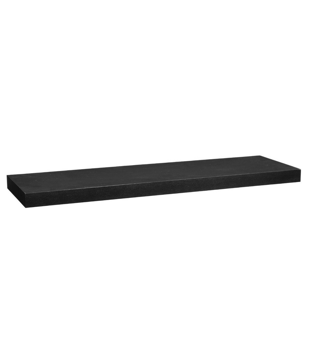 Étagère murale flottante coloris noir l 80 cm fixations invisibles