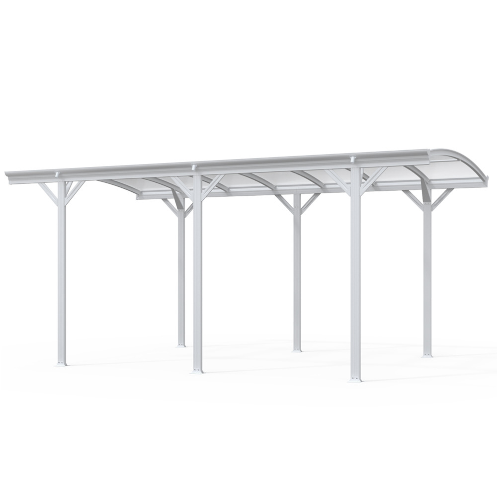 Home deluxe - abri de voiture design - falo, blanc - dimensions : 505 x 300 x 226 / 240 cm - matériel de montage inclus i abri de