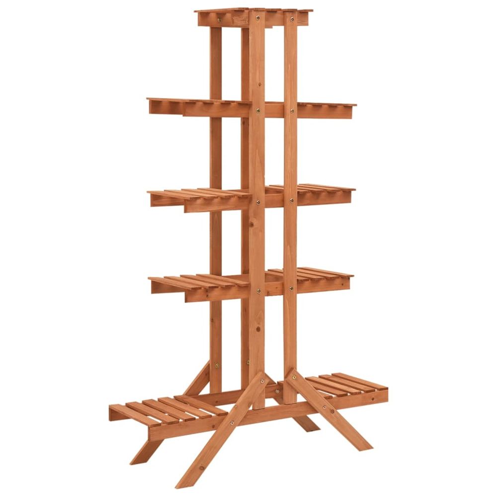 Support pour plantes 83x25x132 cm bois de sapin massif