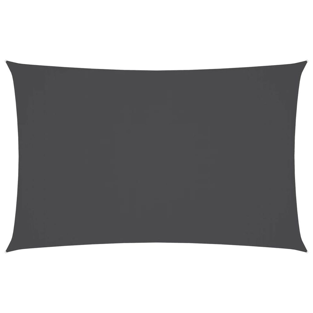Voile de parasol tissu oxford rectangulaire 5x8 m anthracite