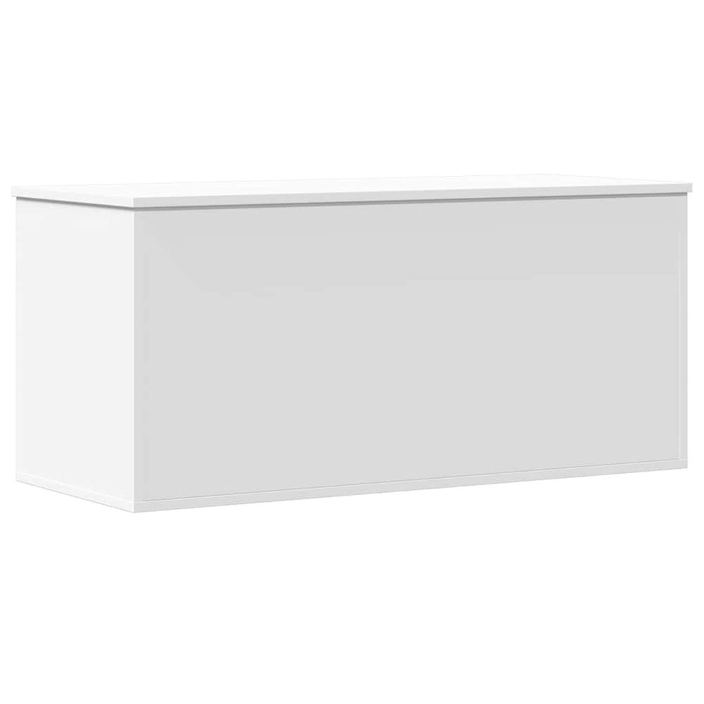 Boîte de rangement blanc 100x42x46 cm bois d'ingénierie