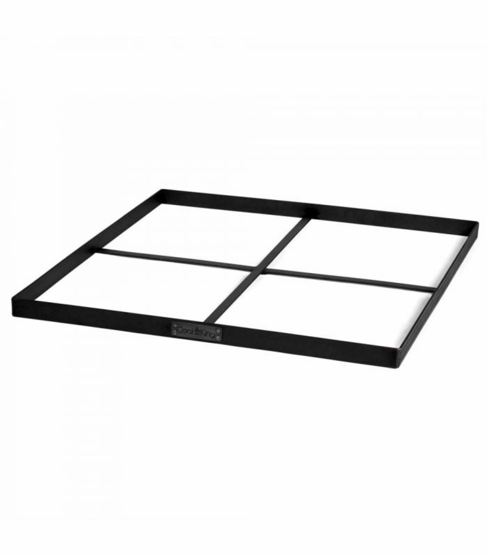 Socle pour braséro carré, 120x120cm, acier brut, cookking, 111038