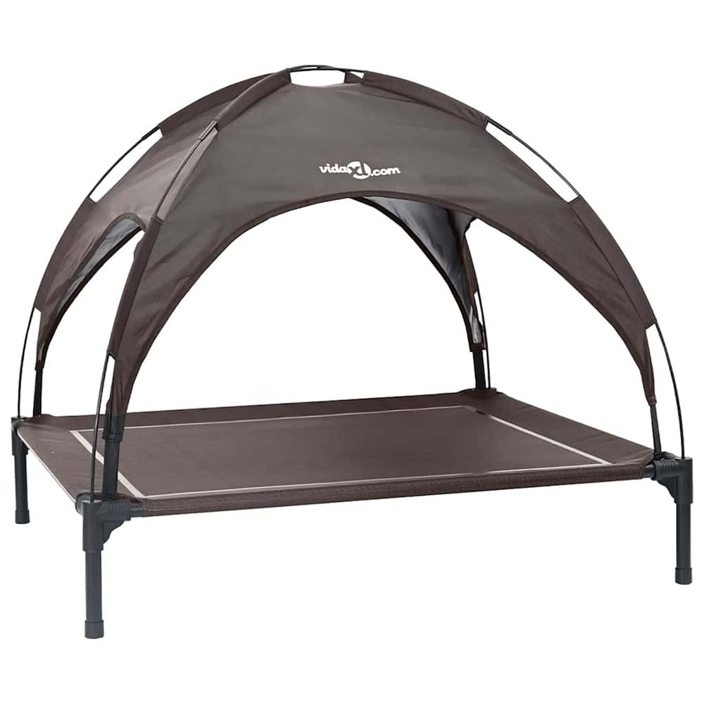 Lit pour chien 104 x 86 x 84,5 cm acier marron